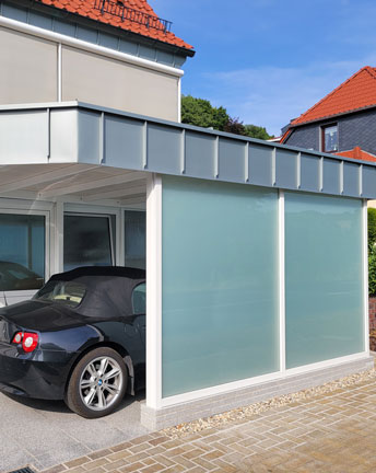 Carports aus Stahl für ein oder mehrere Autos